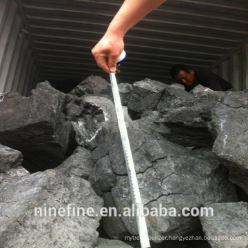 High fixed carbon foundry coke suppliers with low Ash size 100-200 mm from Tianjin Port